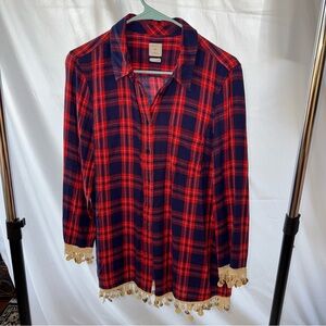 Gap the fitted boyfriend button down size women’s L